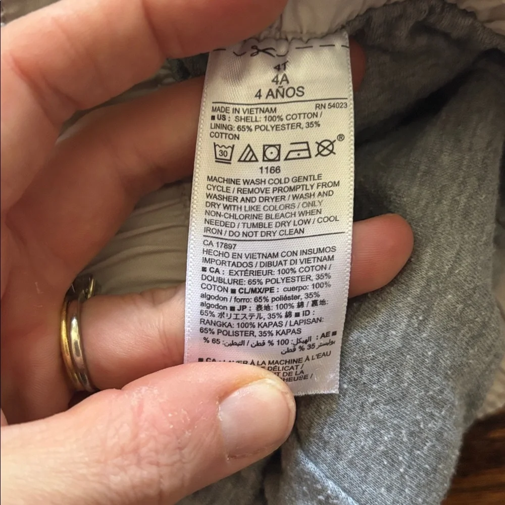 Old Navy Lined Drawstring Joggers, Size 4T